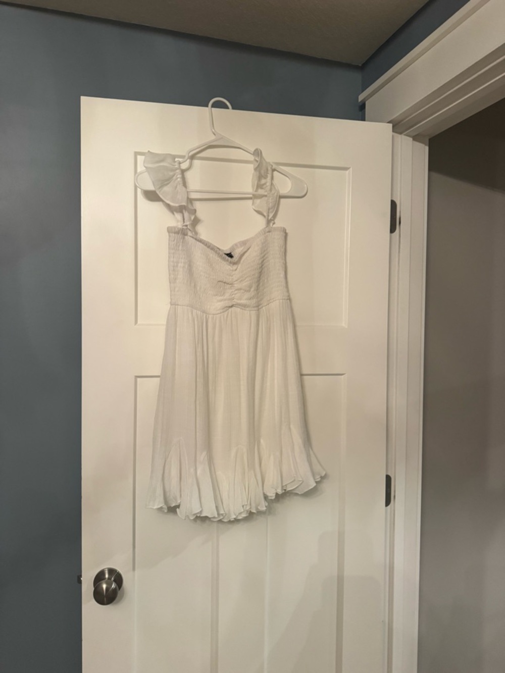 White flowy dress